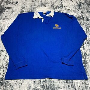 Red Oak Southern University Jaguars Rugby Shirt Mens XL Blue Long Sleeve